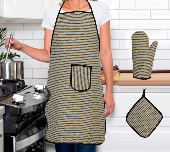 3PC Kitchen Essentials Sweet Home Apron Set Hover Image