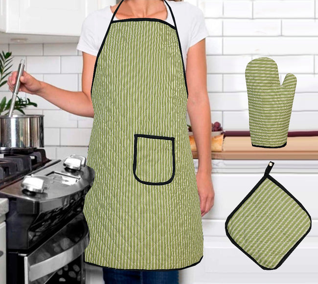 3PC Kitchen Essentials Sweet Home Apron Set Hover Image