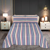 Micro Fiber Bed Sheet Multi Stripe Single-30313