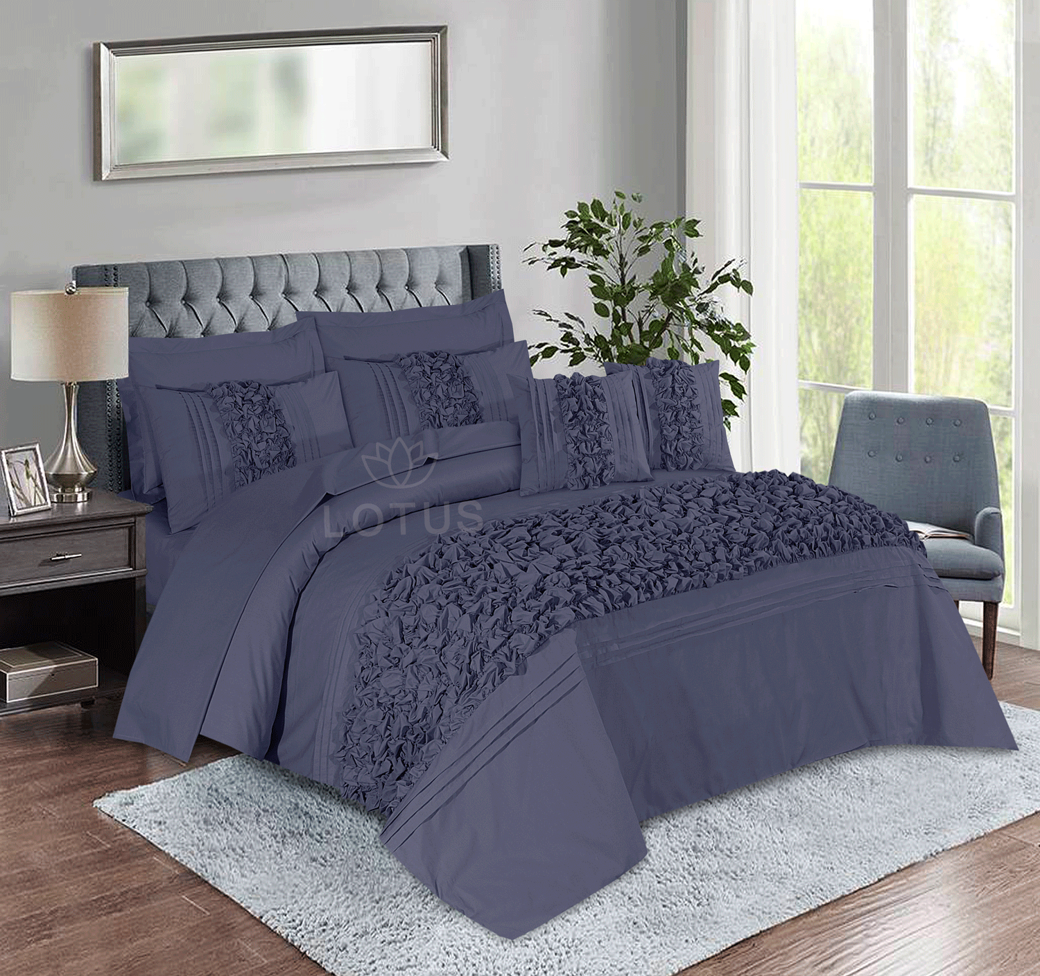 Gray Roly-Poly - Duvet Cover Set 8 Pcs – Lotus