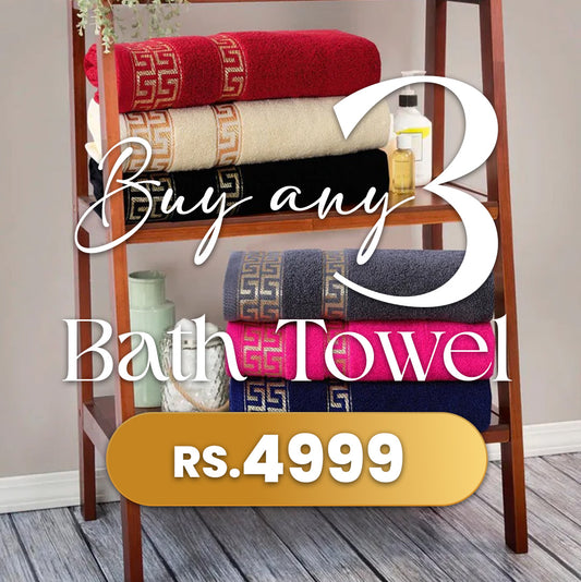Buy any 3 Bath Towel in Rs 4999