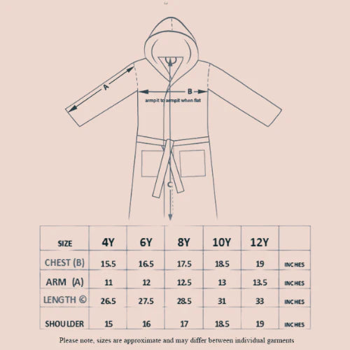 Kid's Bathrobe Green-HE-OS