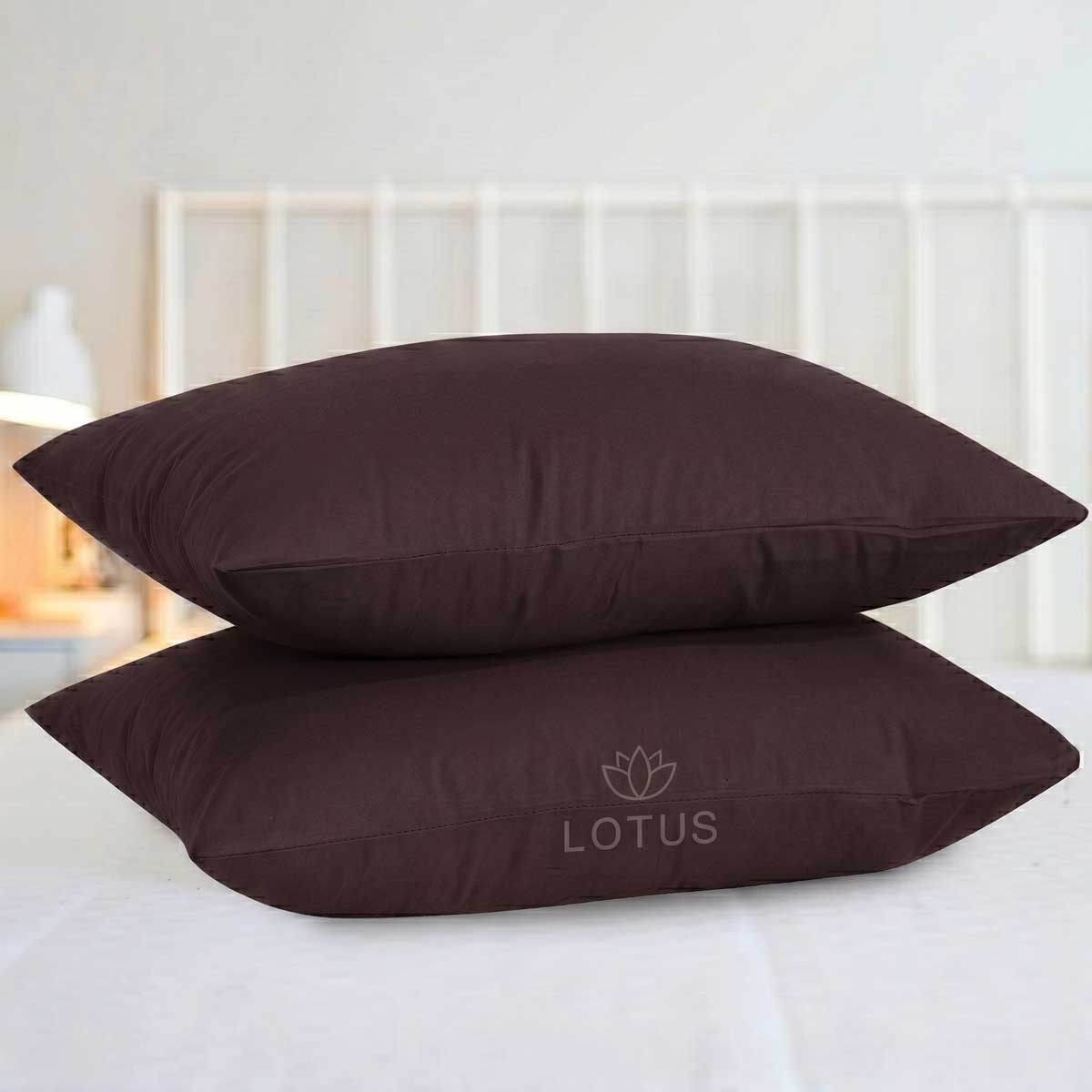 Ultra Soft Pillow Cover – Chocolate, 2 Pc