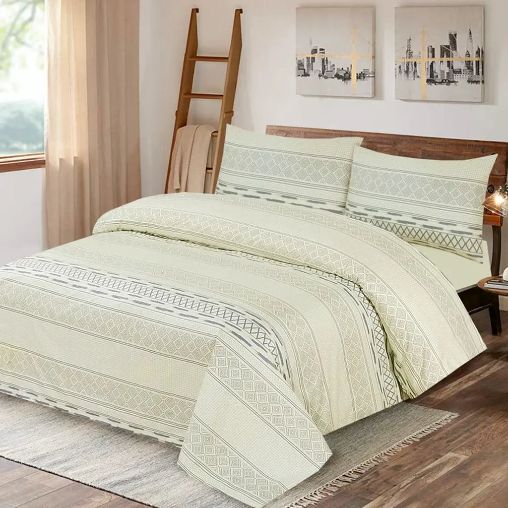 Cotton Bed Sheet Set Zigzag Check-50210