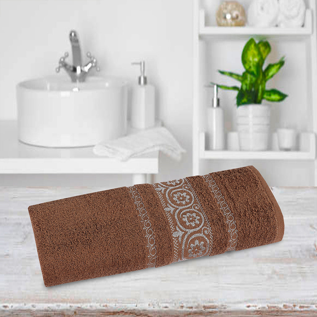 Bath Towel Circle Chocolate-504