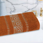 Bath Towel Circle Rust-503
