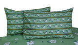 Green Petals - Bed Sheet Set Single