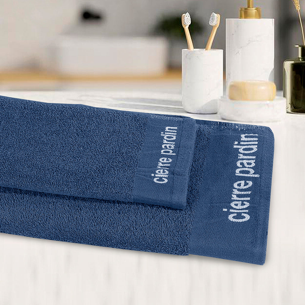 Export Quality Towel (Pack of 2) Navy Blue-485