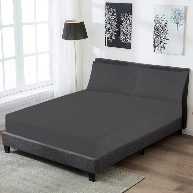 Fitted Sheet Set Gray King -30251 RFS Hover Image