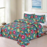 Cotton Jacquard Bed Sheet Rainbow Floral King-50175 OS