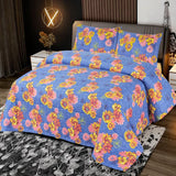 Poly Cotton Bed Sheet Set Mineola Floral King-50197 OS