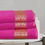 3-Pcs Towel Set 3D Fuchsia-473