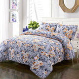 Ultrasonic Micro Fiber Bed Spread Orange Rose Gray-30285