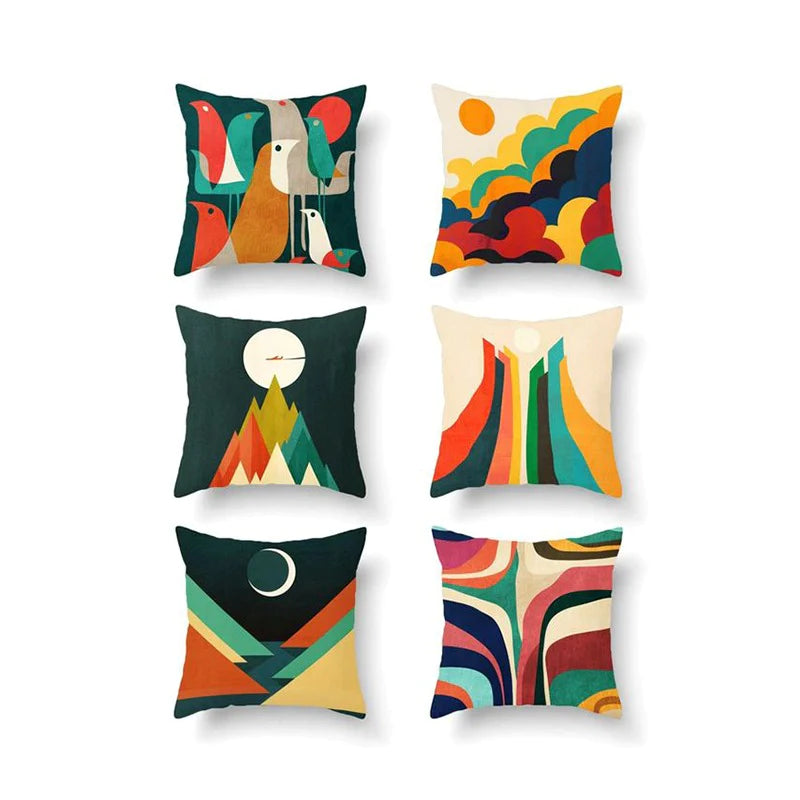 Multi Color Cushion Covers Pack 6-CC130
