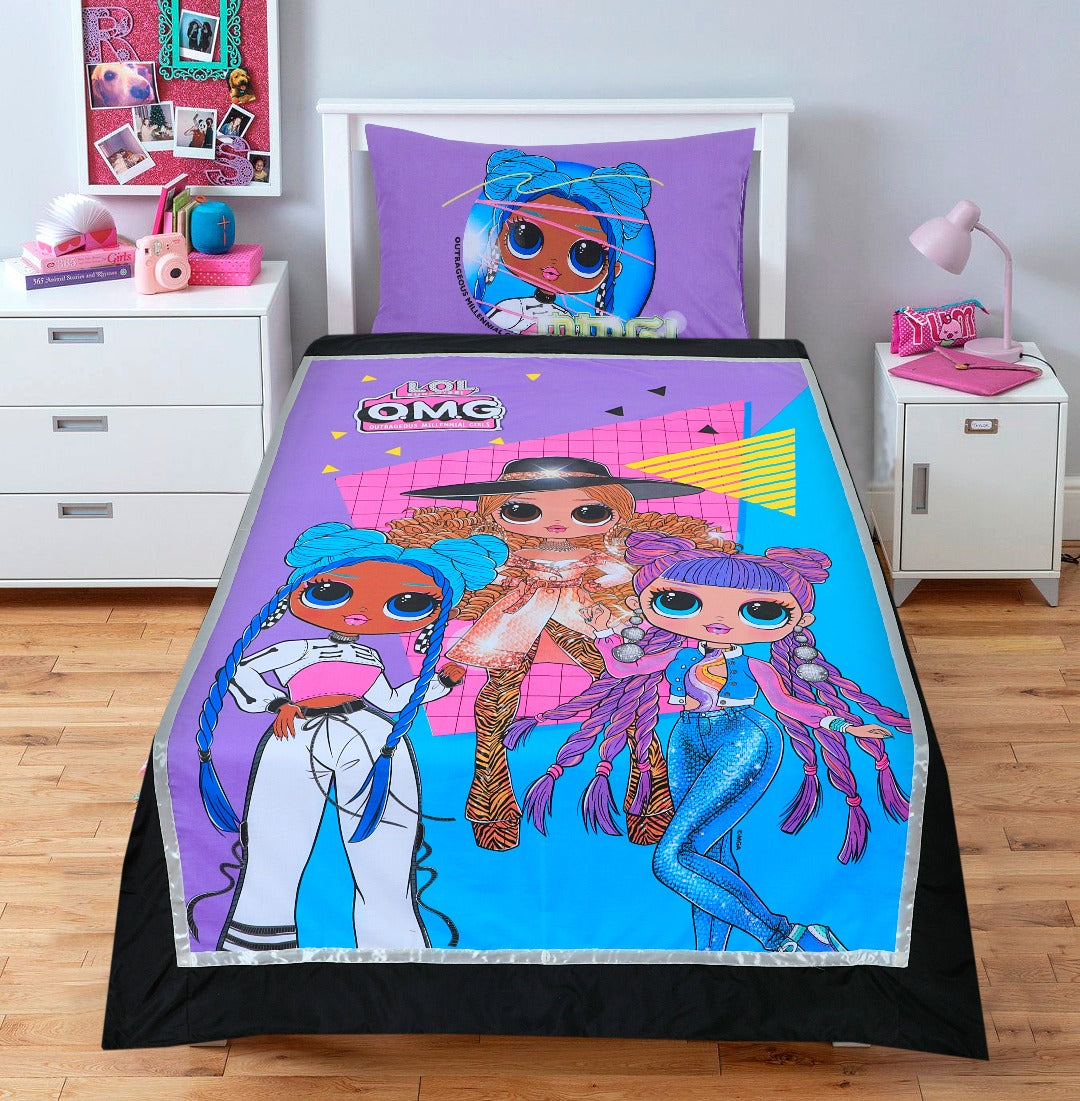 Cartoon Character Bed Sheet LOL Single-30138