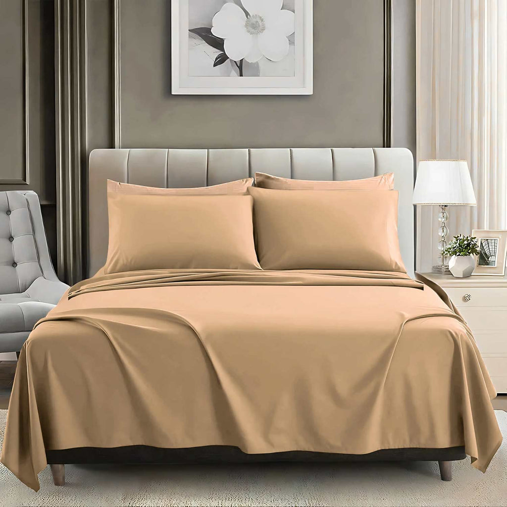 Beige - Bed Sheet Set Single