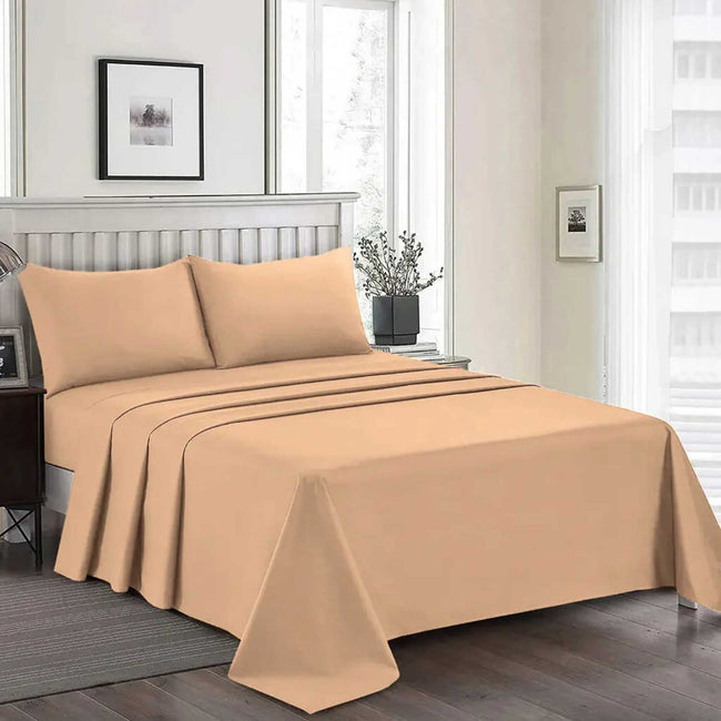 Beige - Bed Sheet Set Single Main Image