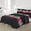 Micro Fiber Bed Sheet Black & White Paisley Single-30263