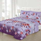 Micro Fiber Bed Sheet Plum Single-30256