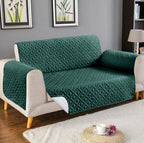 Ultrasonic Microfiber Sofa Cover Green-RFS