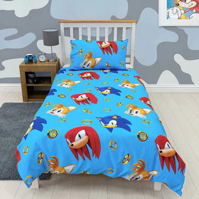 Sonic - Cartoon Bed Sheet Hover Image