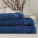 3-Pcs Export Quality Towel Set Navy-537