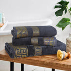 Gray Versatile - 3-Pcs Jacquard Towel Set