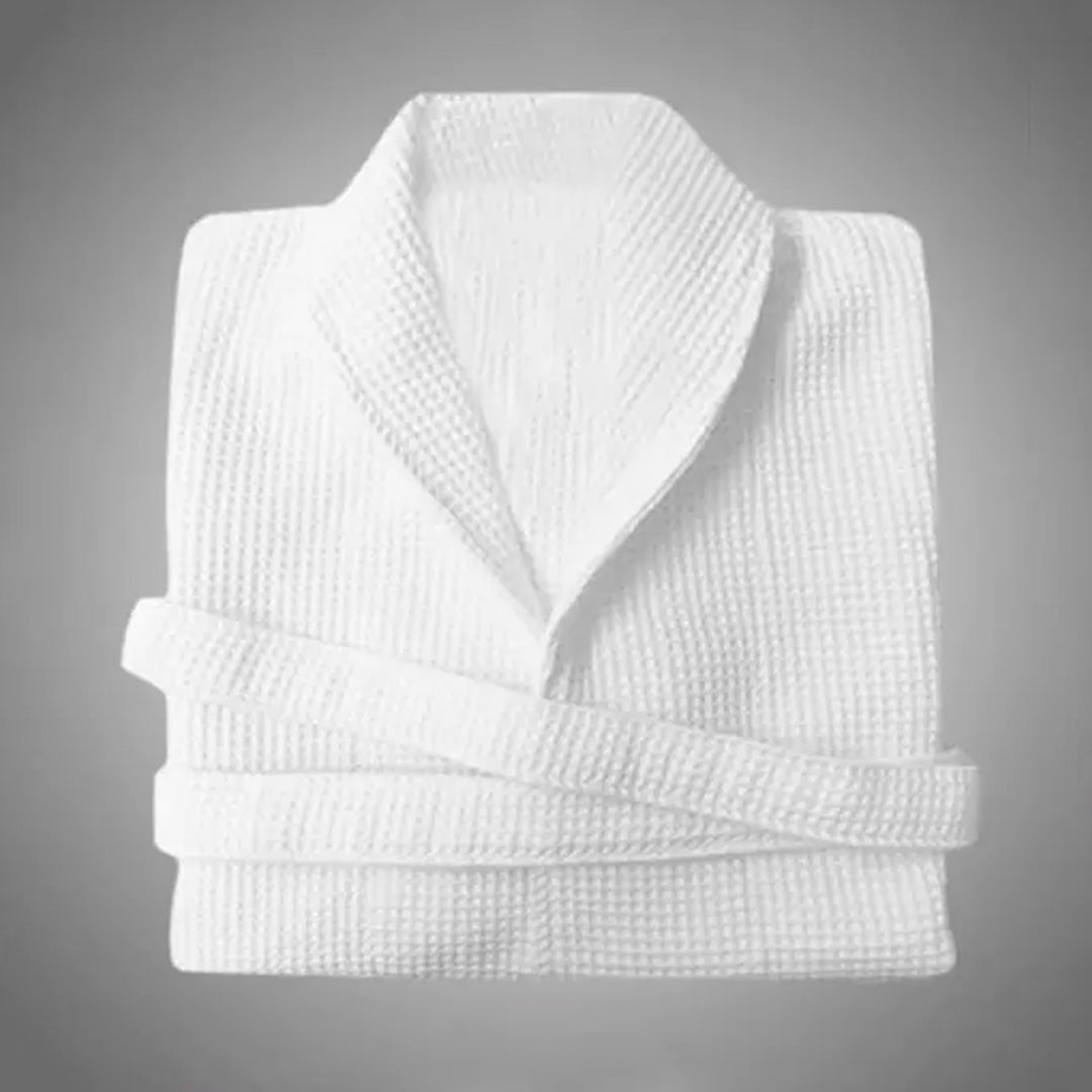 Waffle Weave Cotton Bathrobe-NBR-03