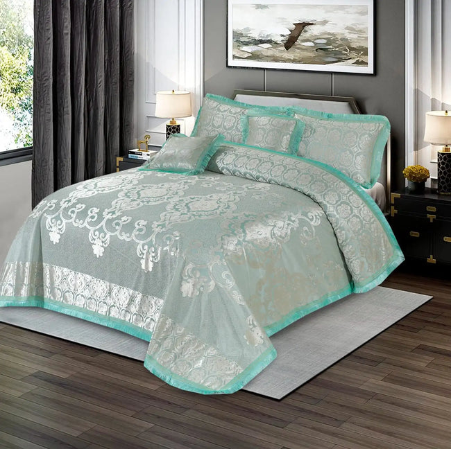 Pure Palachi Bed Sheet Green King-10810 HC Hover Image