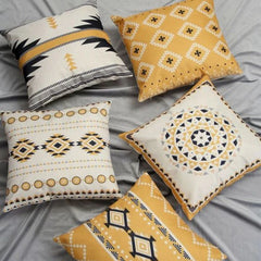 Attractive Flower Pattern Cushion Covers  (Pack Of 5)- CC-21