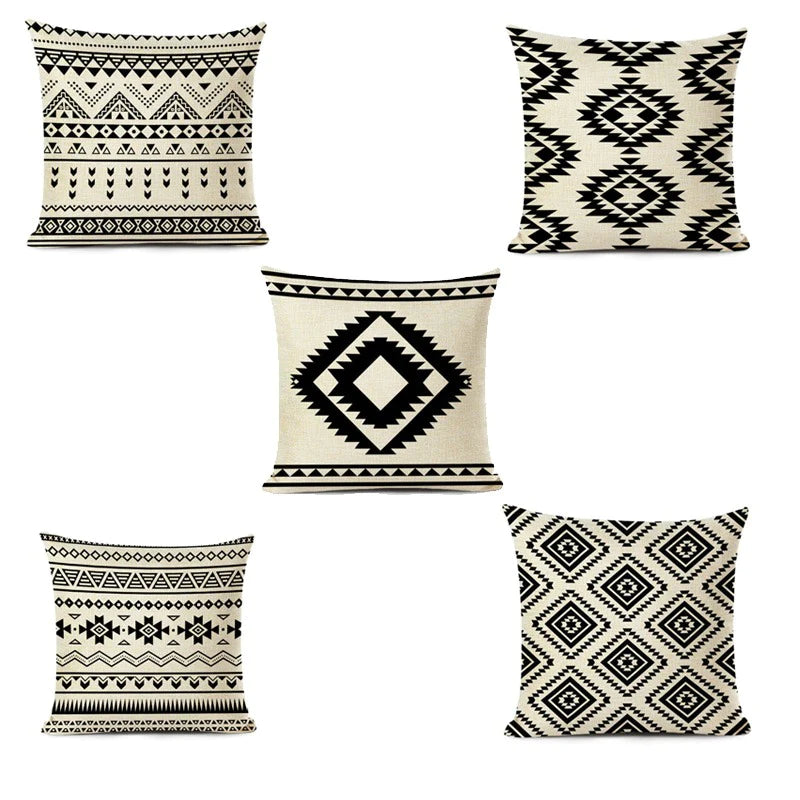 Retro Ethnic Cushion Covers  (Pack Of 5)- CC-25