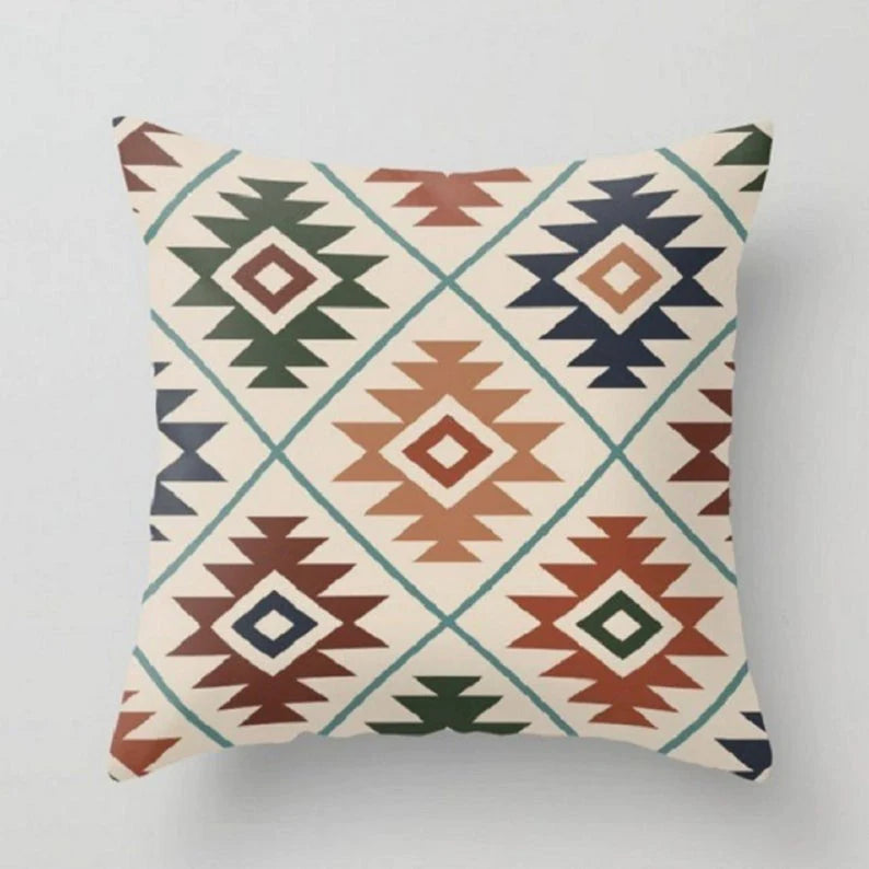 Terracotta Southwestern Cushion Covers (Pack Of 5)-CC-33