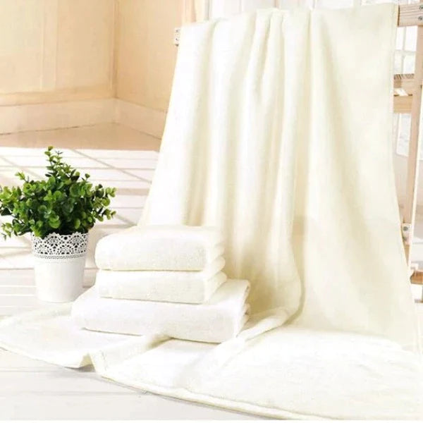 Plain Dyed Off-White Bath Towel-494