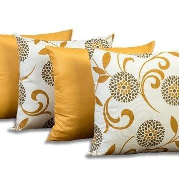 Mustard Decorative Cushion Cover pack of 4-CC85A Hover Image