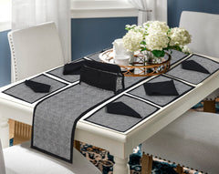 14 Pcs Quilted Table Runner Set Paris-1504 OS