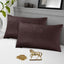 Chocolate Stripe Sateen - Pillow Cover Pack of 2