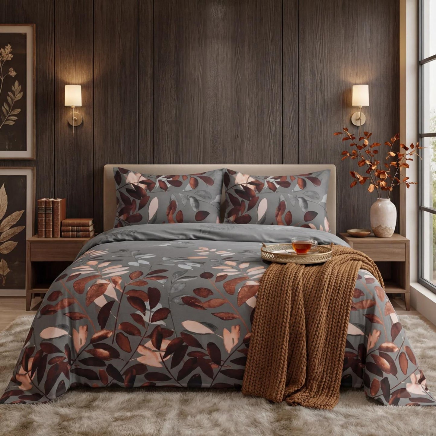 3 Pcs King Size Ultra Soft Bedsheet - Sylvan