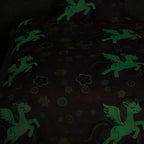 Purple Unicorn Dream - Cartoon Fitted sheet ( Glow in Dark)