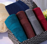 Cream V Stripe - 2-Pcs Towel Set