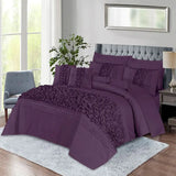 Roly-Poly Duvet Cover 8 Pcs Set Blueberry Wine-40240 RFS