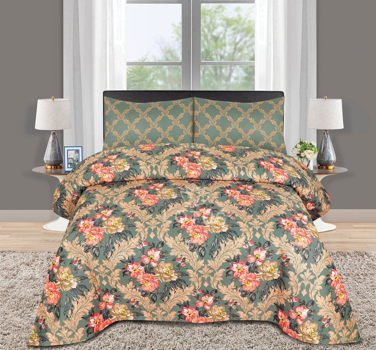 A Royal Touch - Bed Sheet Set Single - Lotus