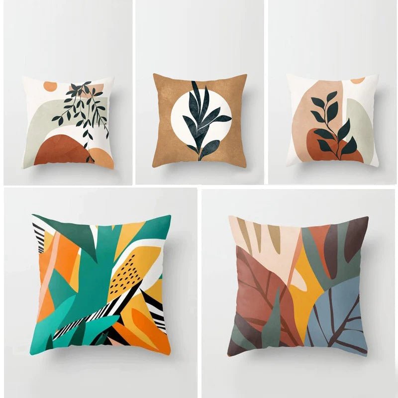 Abstract Cushion Covers (Pack Of 5) - CC - 133 Filling - Lotus