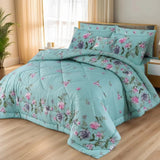 Aqua Bloom - Summer Comforter Set