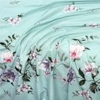Aqua Bloom - Summer Comforter Set - Lotus