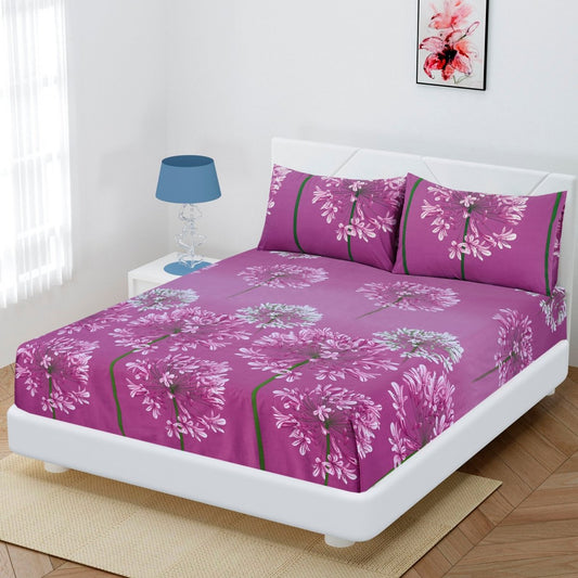 Blossom Breeze - Fitted Sheet Set Single - Lotus