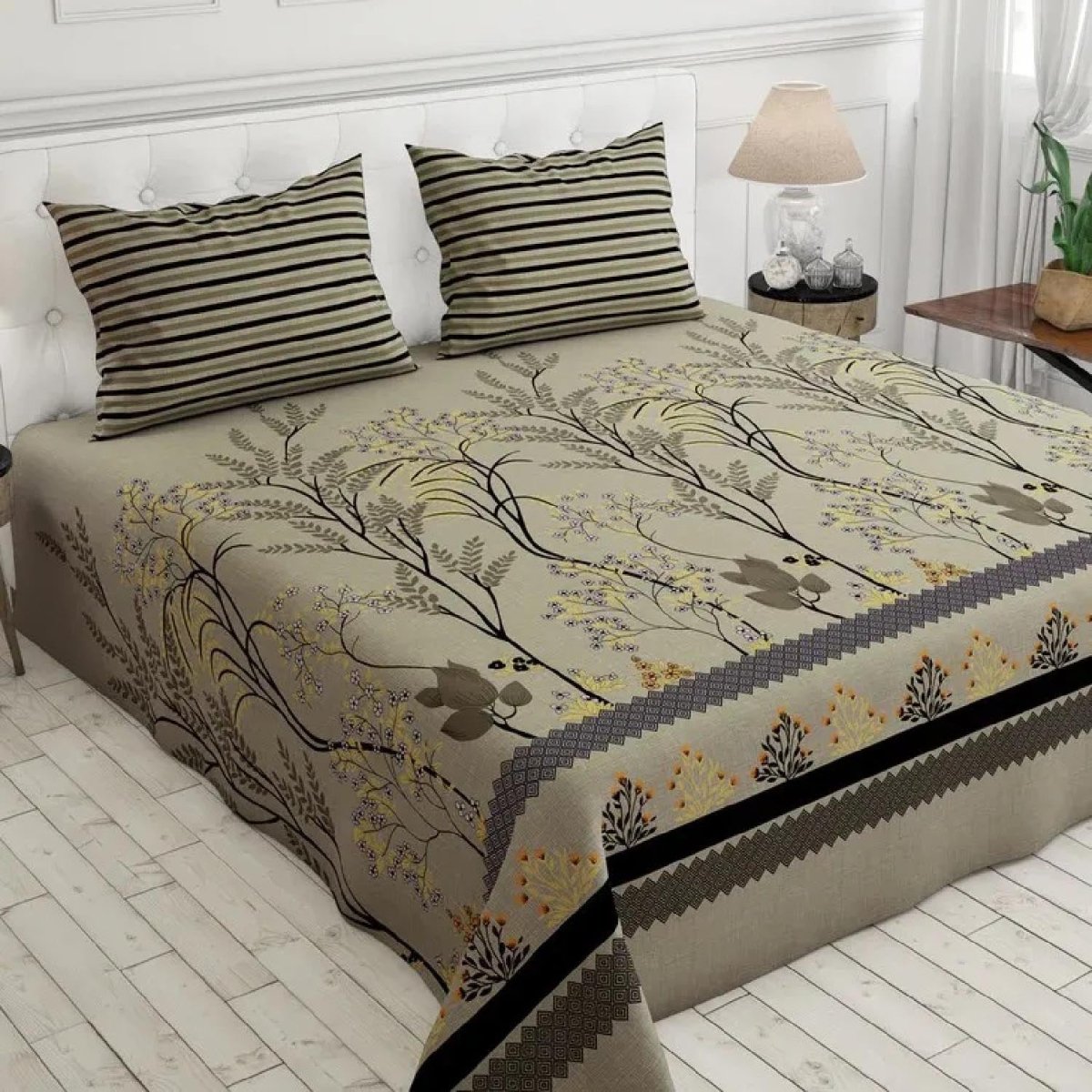 Botanical Grace - Bed Sheet Set Single - Lotus