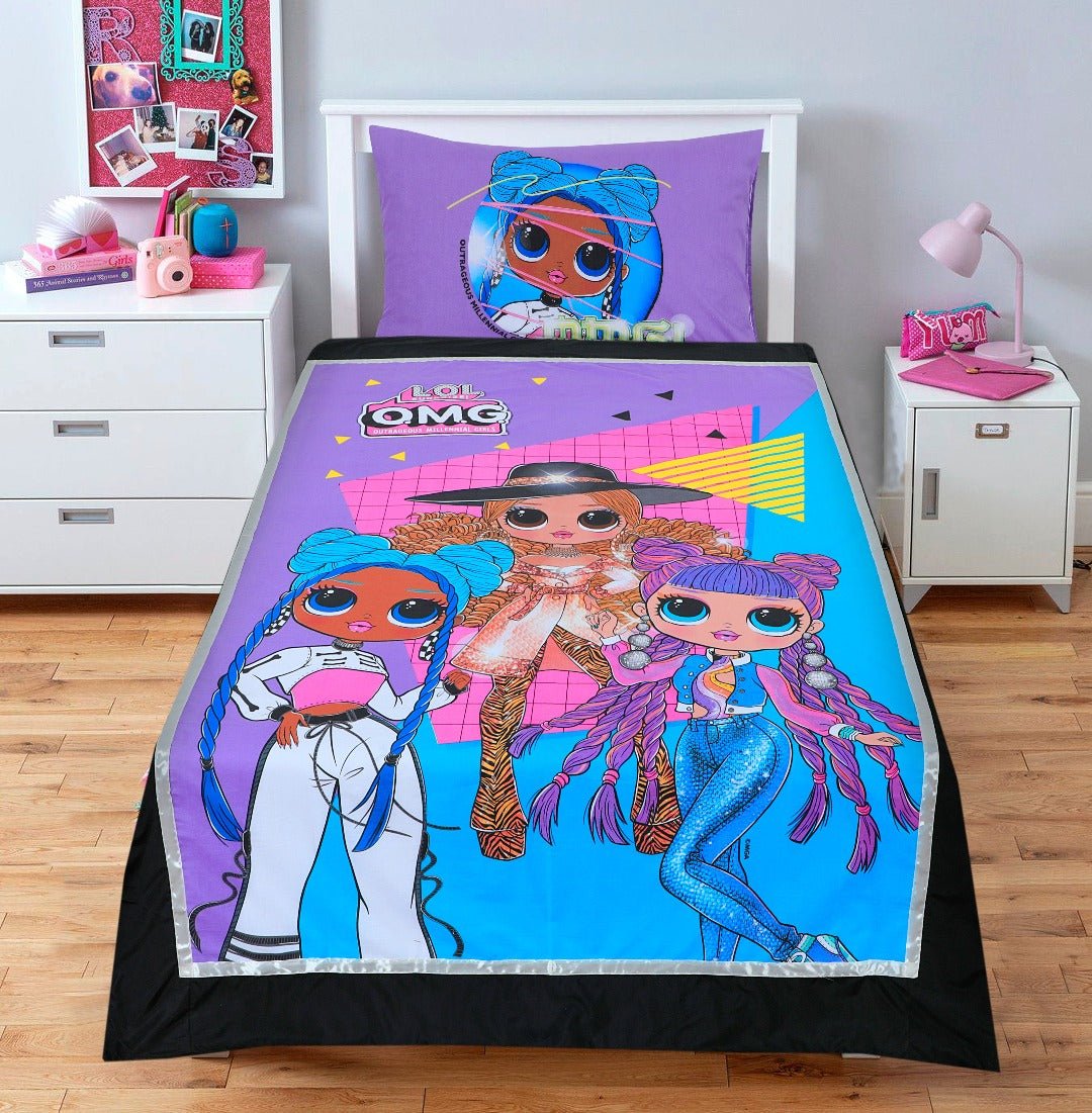 Cartoon Character Bed Sheet LOL Single - 30138 - Lotus