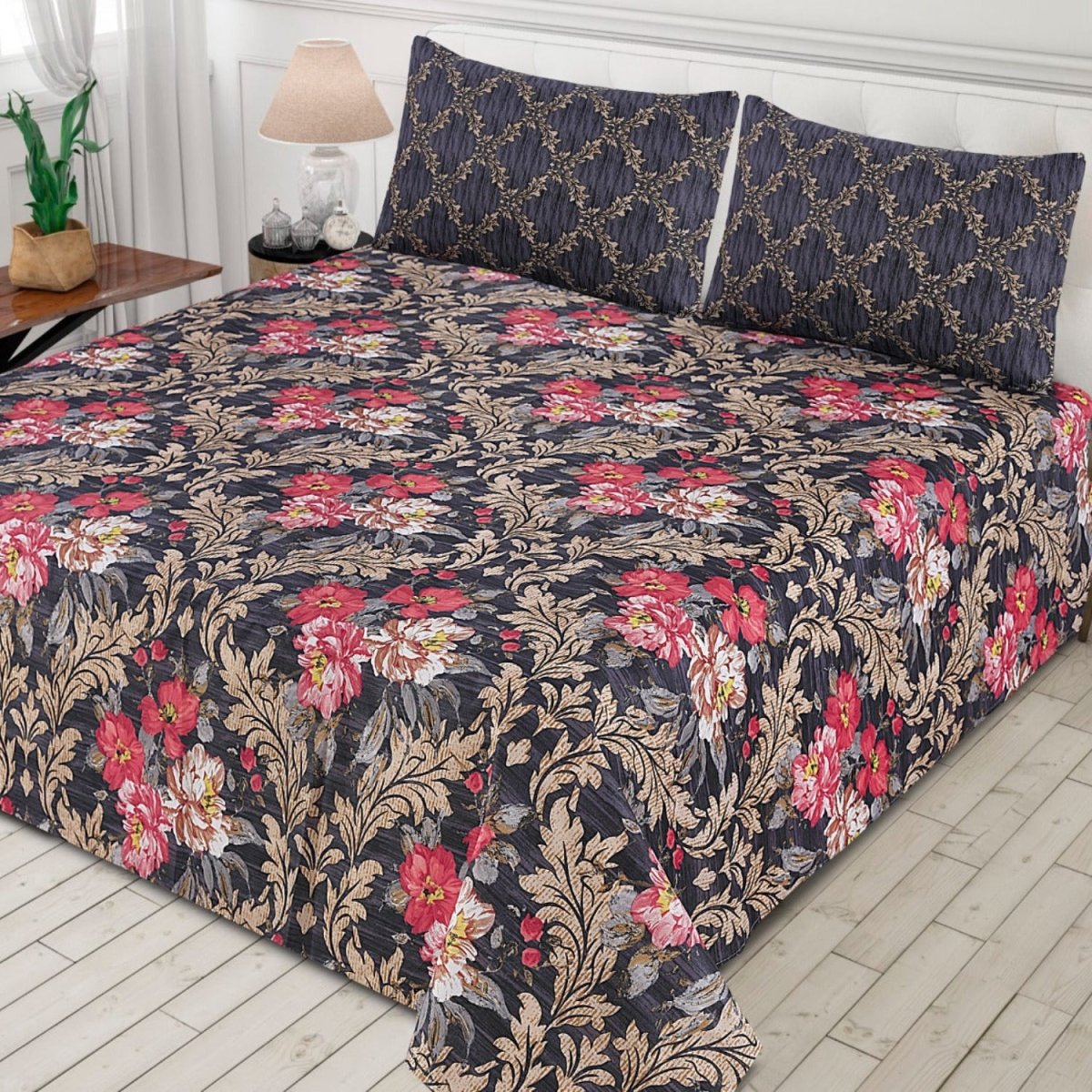 Classic Floral Charm - Bed Sheet Set - Lotus