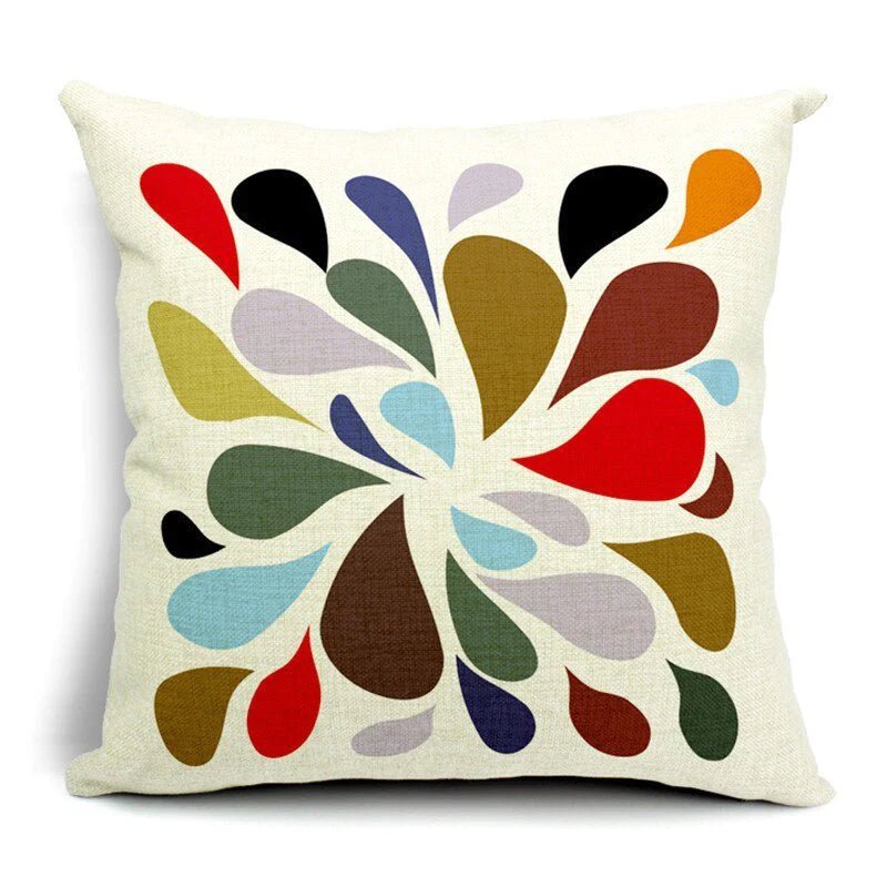 Colorful Geometry Cushion Covers (Pack Of 5) - CC - 86 Filling - Lotus