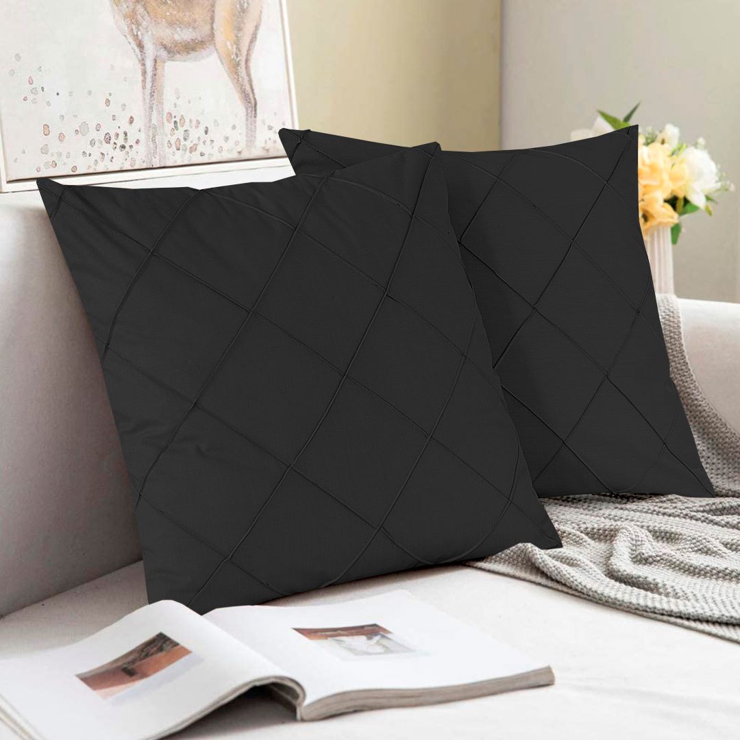 Diagonal Pleated Cushion Cover (Pack of 2) RFS - Lotus